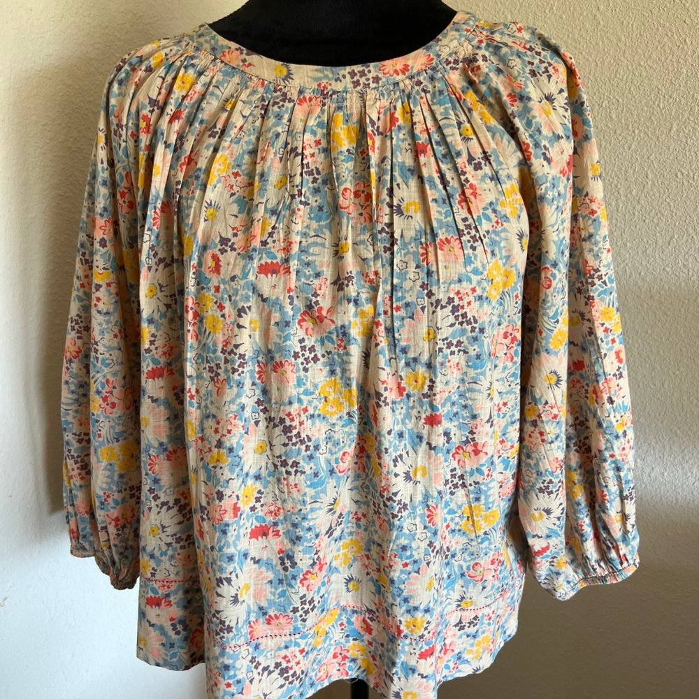 THE GREAT. Floral Blouse - Multicolor